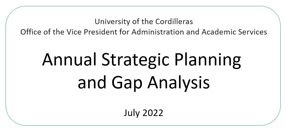 VPAAS Office Conducts Strategic Planning