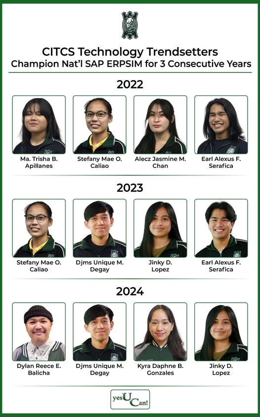CITCS trendsetters champion SAP ERPsim for 3 Consecutive Years