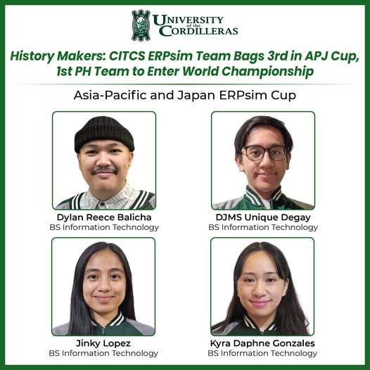 𝐇𝐢𝐬𝐭𝐨𝐫𝐲 𝐌𝐚𝐤𝐞𝐫𝐬: 𝐂𝐈𝐓𝐂𝐒 𝐄𝐑𝐏𝐬𝐢𝐦 𝐓𝐞𝐚𝐦 𝐁𝐚𝐠𝐬 𝟑𝐫𝐝 𝐢𝐧 𝐀𝐏𝐉 𝐂𝐮𝐩, 𝟏𝐬𝐭 𝐏𝐇 𝐓𝐞𝐚𝐦 𝐭𝐨 𝐄𝐧𝐭𝐞𝐫 𝐖𝐨𝐫𝐥𝐝 𝐂𝐡𝐚𝐦𝐩𝐢𝐨𝐧𝐬𝐡𝐢𝐩