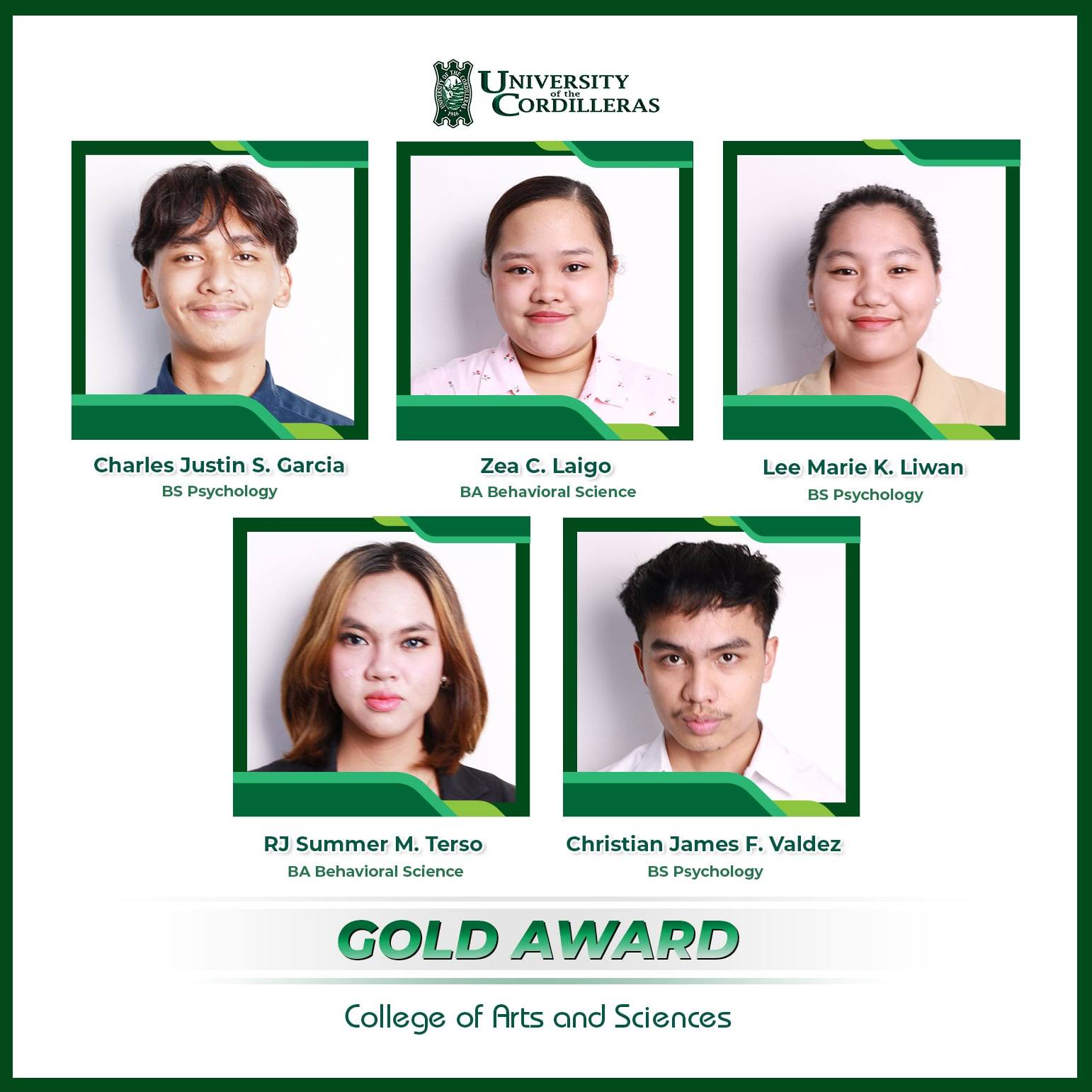𝐀𝐫𝐭𝐬 𝐚𝐧𝐝 𝐒𝐜𝐢𝐞𝐧𝐜𝐞𝐬 𝐒𝐭𝐮𝐝𝐞𝐧𝐭𝐬 𝐖𝐢𝐧 𝐆𝐨𝐥𝐝 𝐢𝐧 𝐆𝐫𝐞𝐞𝐧 𝐈𝐬 𝐈𝐧 𝐂𝐡𝐨𝐢𝐫 𝐂𝐨𝐦𝐩𝐞𝐭𝐢𝐭𝐢𝐨𝐧