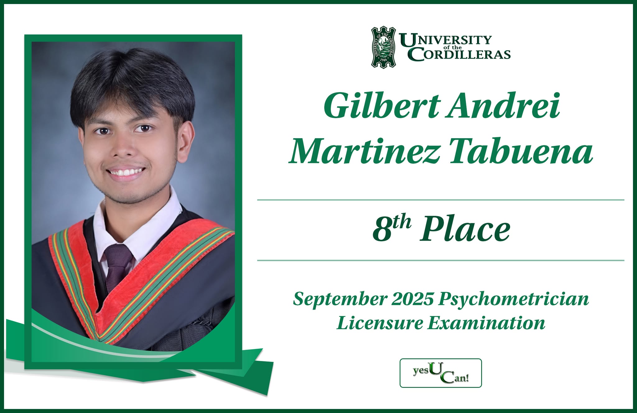 𝐓𝐚𝐛𝐮𝐞𝐧𝐚 𝐑𝐚𝐧𝐤𝐬 𝟖𝐭𝐡 𝐢𝐧 𝐏𝐬𝐲𝐜𝐡𝐨𝐦𝐞𝐭𝐫𝐢𝐜𝐢𝐚𝐧 𝐋𝐢𝐜𝐞𝐧𝐬𝐮𝐫𝐞 𝐄𝐱𝐚𝐦