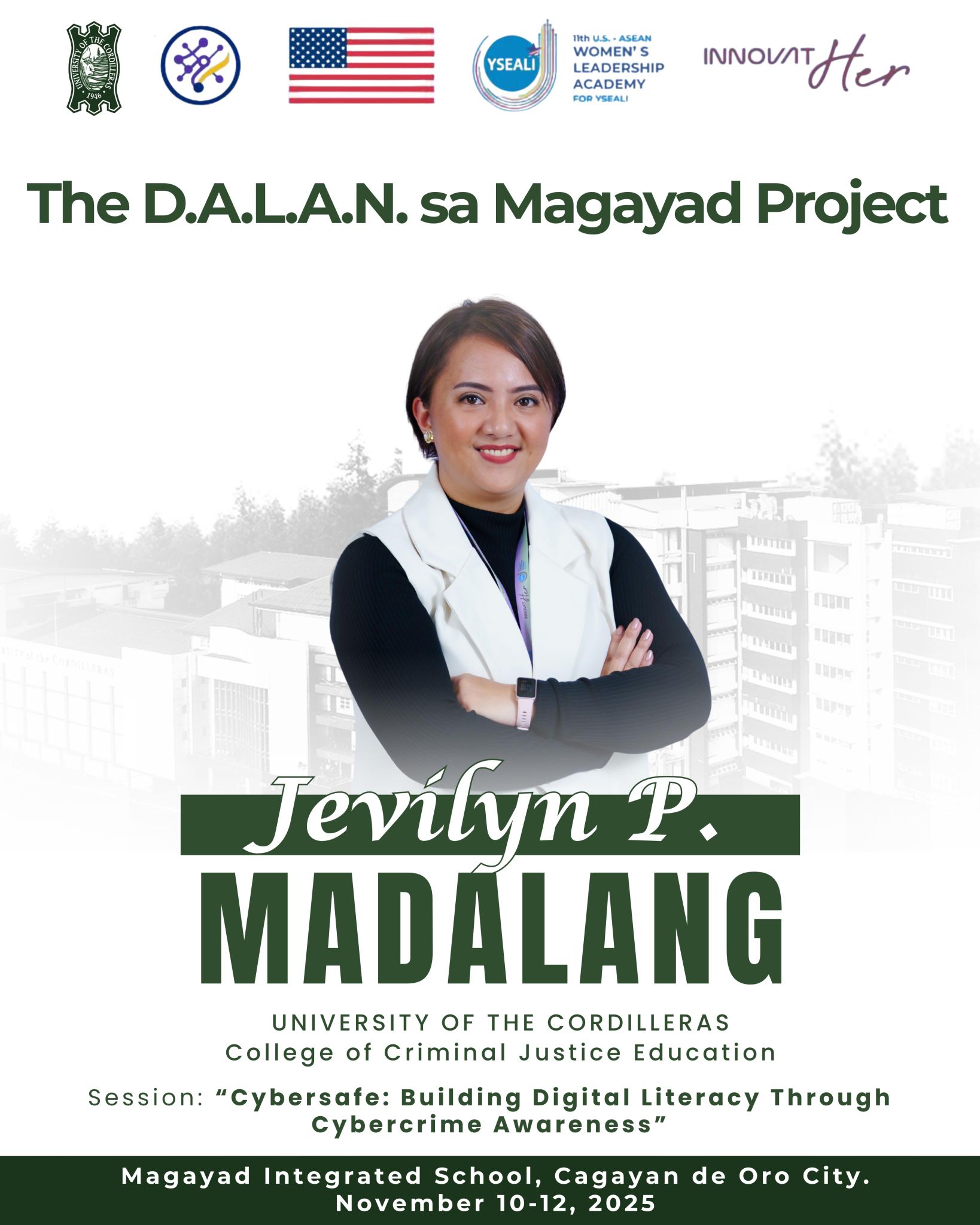 Dr. Madalang to Lead Cybersafety Awareness Sessions in Cagayan de Oro