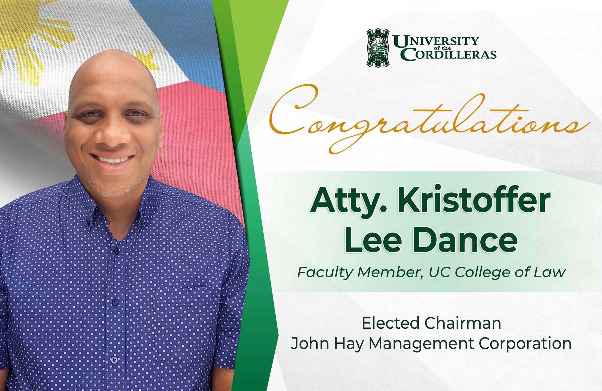 𝐔𝐂 𝐋𝐚𝐰 𝐅𝐚𝐜𝐮𝐥𝐭𝐲 𝐌𝐞𝐦𝐛𝐞𝐫 𝐀𝐭𝐭𝐲. 𝐃𝐚𝐧𝐜𝐞 𝐄𝐥𝐞𝐜𝐭𝐞𝐝 𝐂𝐡𝐚𝐢𝐫 𝐨𝐟 𝐉𝐨𝐡𝐧 𝐇𝐚𝐲 𝐌𝐚𝐧𝐚𝐠𝐞𝐦𝐞𝐧𝐭 𝐂𝐨𝐫𝐩𝐨𝐫𝐚𝐭𝐢𝐨𝐧